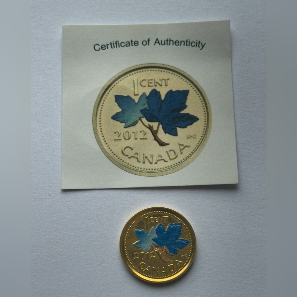 Canada Gold Plated Coin 2012